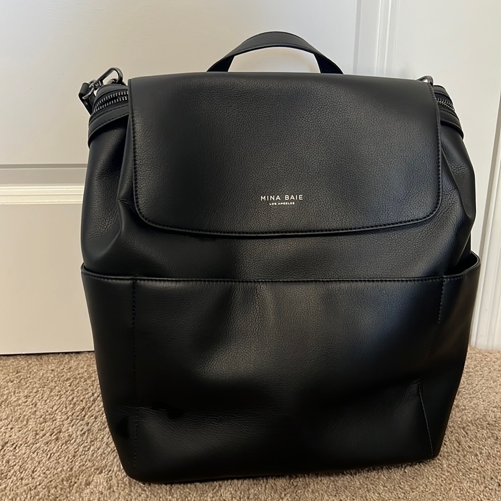 Mina Baie Kinney backpack with silver hardware